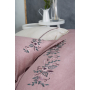 Постельное белье из сатина с ручной вышивкой Ecocotton "ALvin" лиловый