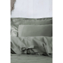 Постельное белье из сатина с ручной вышивкой Ecocotton "Carmen" оливка
