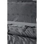 Постельное белье из сатина с ручной вышивкой Ecocotton "Carmen" антрацит