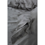 Постельное белье из сатина с ручной вышивкой Ecocotton "Carmen" антрацит