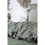 Постельное белье из сатина с ручной вышивкой Ecocotton "Carmen" оливка