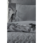 Постельное белье из сатина с ручной вышивкой Ecocotton "Carmen" антрацит
