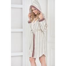 Женский махровый халат премиум класса Ecocotton "Laodikea"