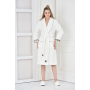 Женский махровый халат премиум класса Ecocotton "Hazal"