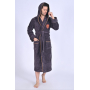 Мужской махровый халат с капюшоном Nusa №1470
