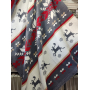 Хлопковый плед с бахромой Sarar Battaniye 200×240 см №16105A