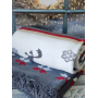 Хлопковый плед с бахромой Sarar Battaniye 200×240 см №16105A