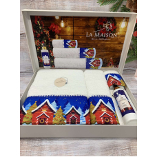 Подарочный набор полотенец La Maison с парфюмом - New Year-1