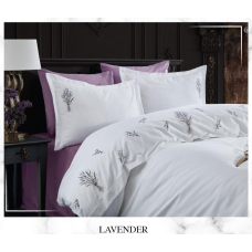 Постельное белье Dantela Vita сатин с вышивкой - Lavender