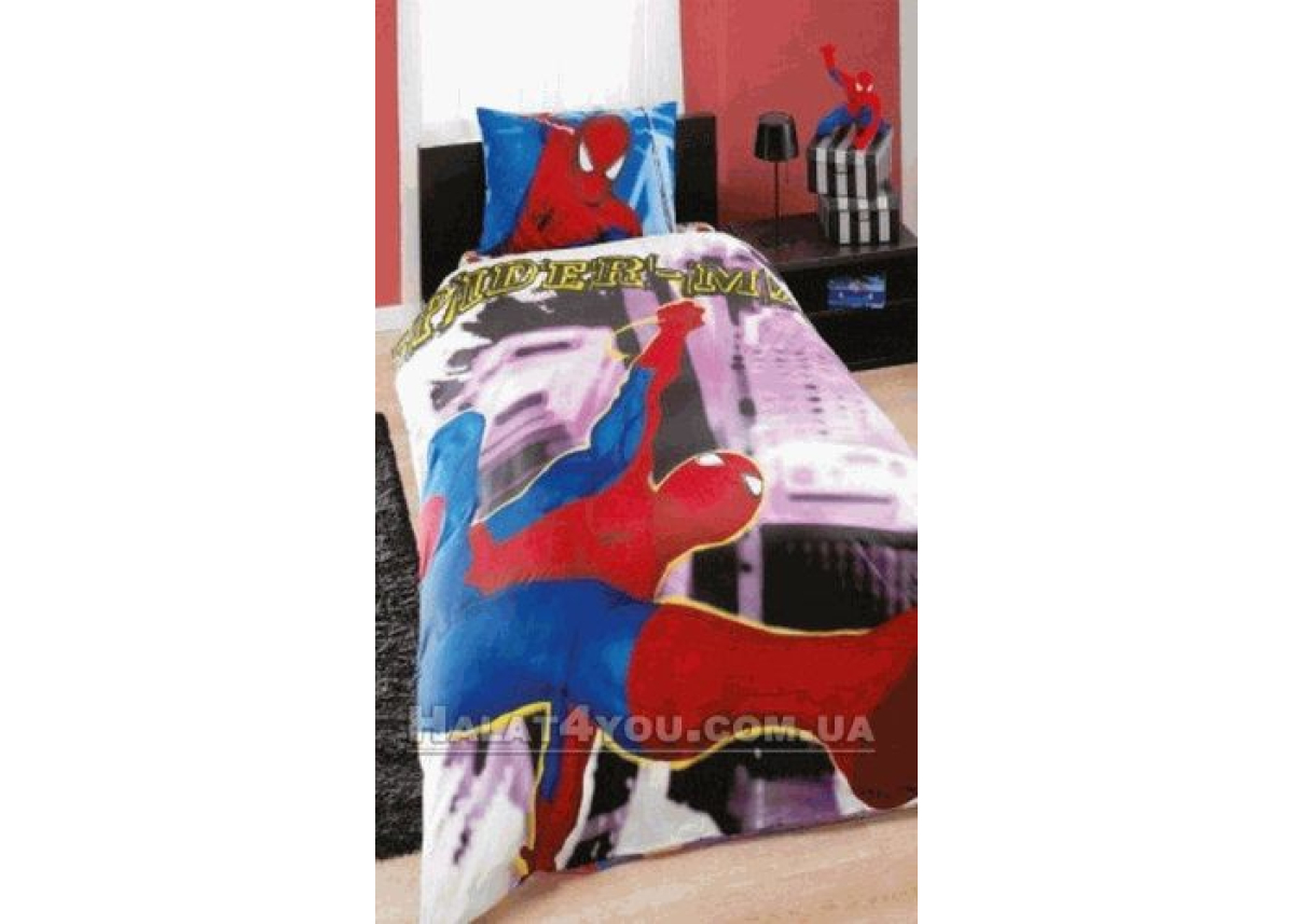 Двухстороннее детское постельное белье TAC "Spiderman Sense Multiposes