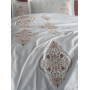 Постельное белье Dantela Vita - Embroidered Ottoman kahve krem