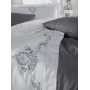 Постельное белье Dantela Vita - Embroidered Gozde antrasit