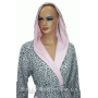 Халат женский махровый короткий с капюшоном  Nusa № 3770