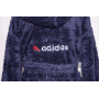 Детский халат пушистый  Adidas