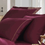 Постельное белье Ecocotton "Sehzade bordo" сатин с вышивкой