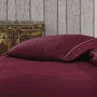 Постельное белье Ecocotton "Sehzade bordo" сатин с вышивкой