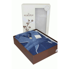 1 Мужской махровый халат Ecocotton " Ekin" премиум класса