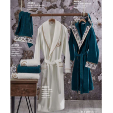 Женский махровый халат премиум класса Ecocotton "Ahsen"