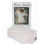 Халат женский короткий вафельный  Maison D`or - "Roses Camile"