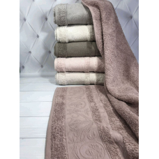 Хлопковые банные полотенца Pupilla 70x140 (6-шт)"Lalezar"