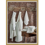 Мужской махровый халат Ecocotton " Aslyshah " премиум класса