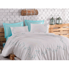 Постельное белье Dantela Vita - Embroidered Jenna beyaz-mint