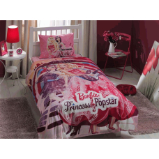 Двухстороннее детское постельное белье TAC "Barbie Princess Pops