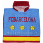 Детский махровый пончо "FC BARCELONA " фирмы Piramit