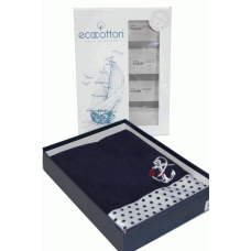 а Полотенце махровое Ecocotton  "Marine corp"