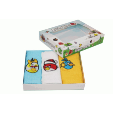 Набор кухонных детских махровых салфеток "Angry Birds"