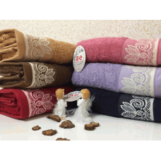 Хлопковые банные полотенца Cotton Area  Lale 70x140 см
